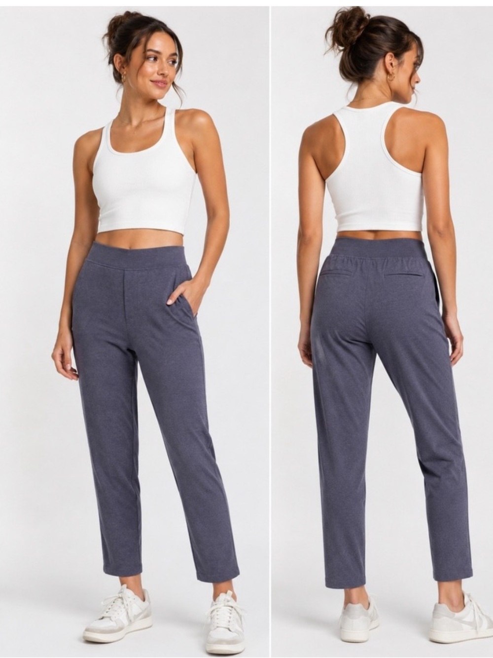 Athleta Brooklyn leopard textured ankle pants sz 6 athletic outdoor workout yoga